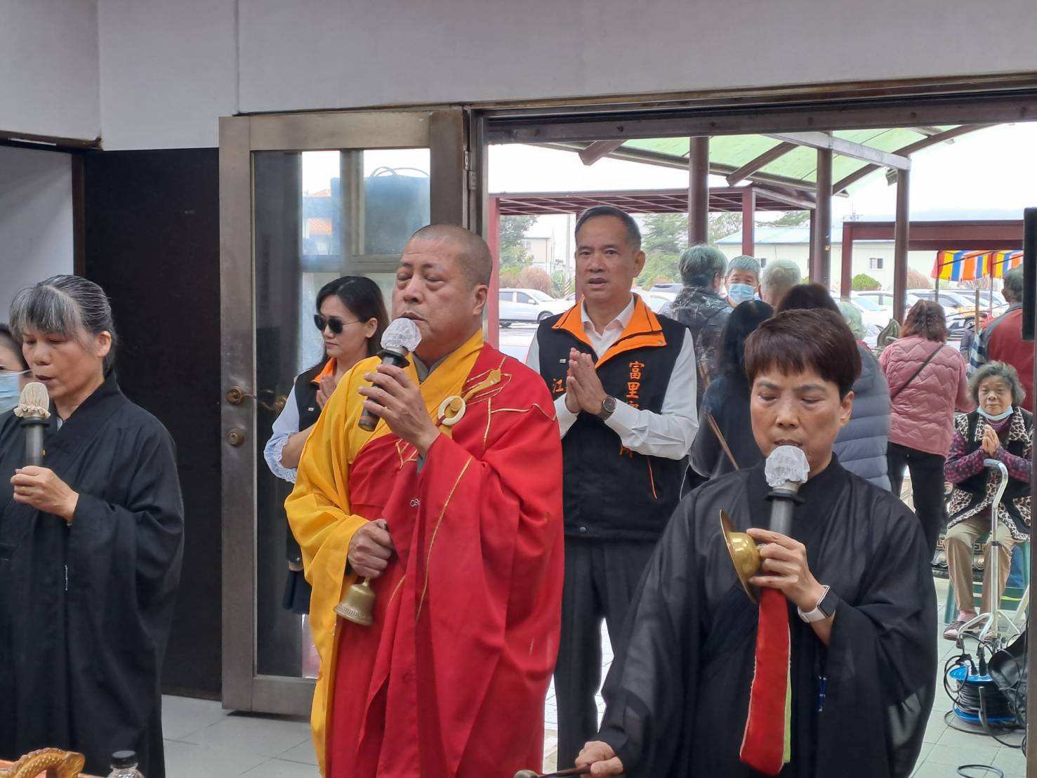 圖片：112年12月5日櫃體拆除重建工程完工及復位祈福法會，共5張